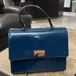 Blue animal skin Kate Spade purse